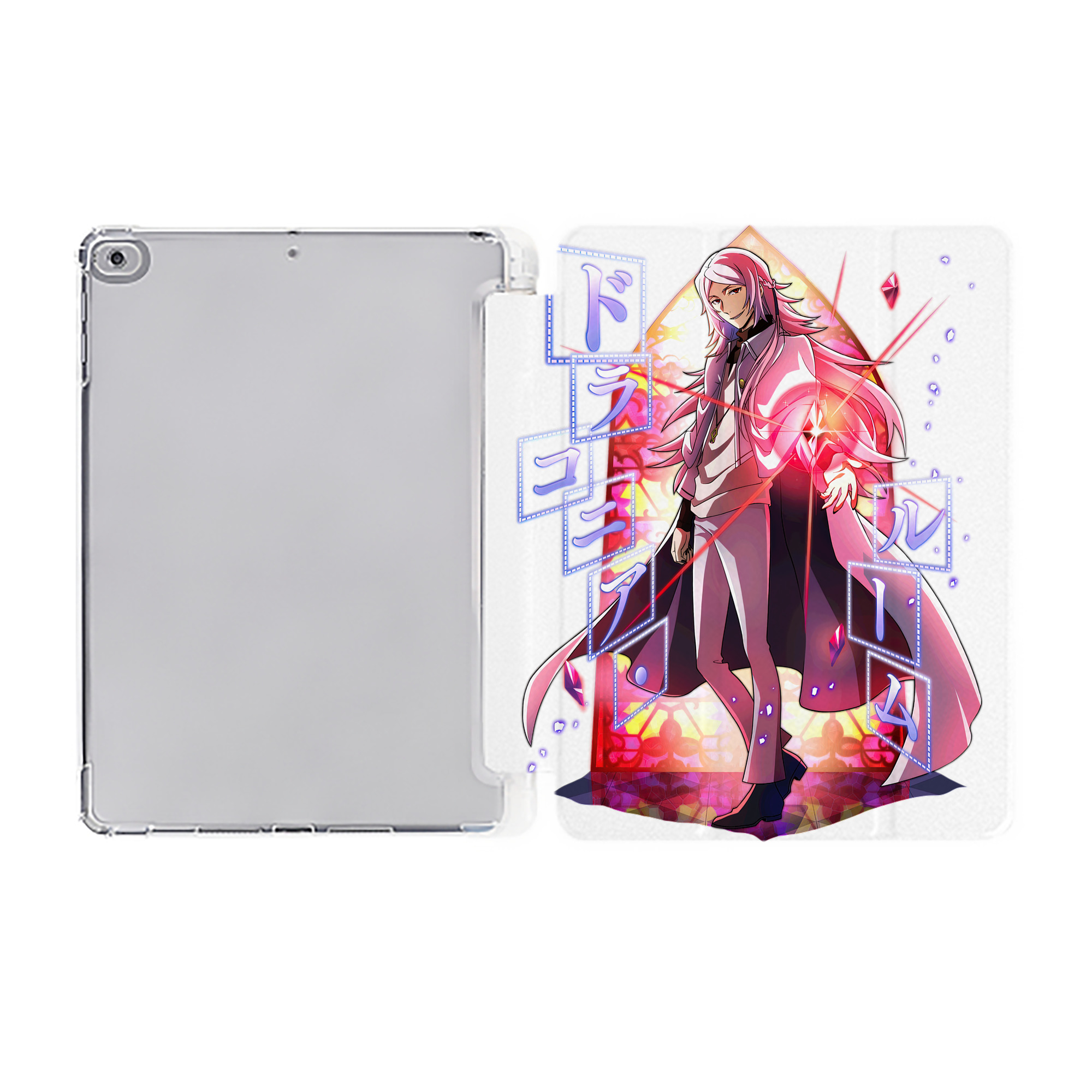 （画像用） 文豪ストレイドッグス Bungo Stray Dogs IPad ケース ペン収納付き 三つ折りスタンド PUレザー×シリコン 対応機種9.5/10.5/10.9インチ